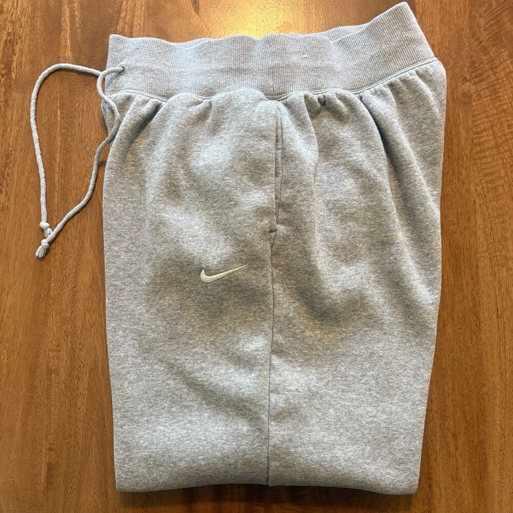 Nike Womens Jogger Sweatpants Medium Gray DQ5887 Cotton Blend Athletic - Picture 4 of 10
